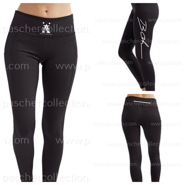 LEGACY Full Length Leggings Center White - Youth